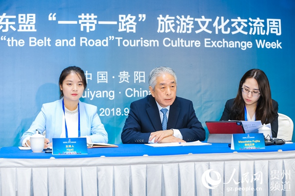 日本—東盟中心秘書長藤田正。孫一銘 攝